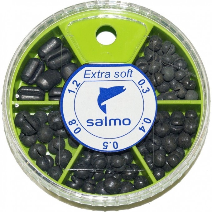 Грузила SALMO Extra Soft комби малый 5 секций 0,3-1,2г 060г набор 1 1005-SK001