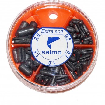 Грузила SALMO Extra Soft малый 5 секций 0,5-2,0г 060г набор 1