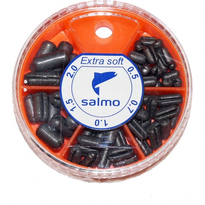 Грузила SALMO Extra Soft малый 5 секций 0,5-2,0г 060г набор 1 1005-S001