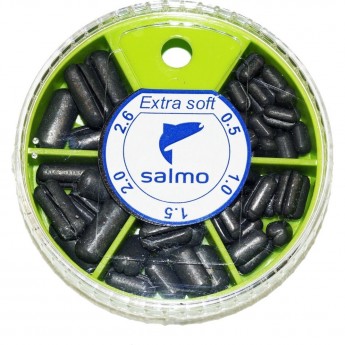 Грузила SALMO Extra Soft малый 5 секций 0,5-2,6г 060г набор 2