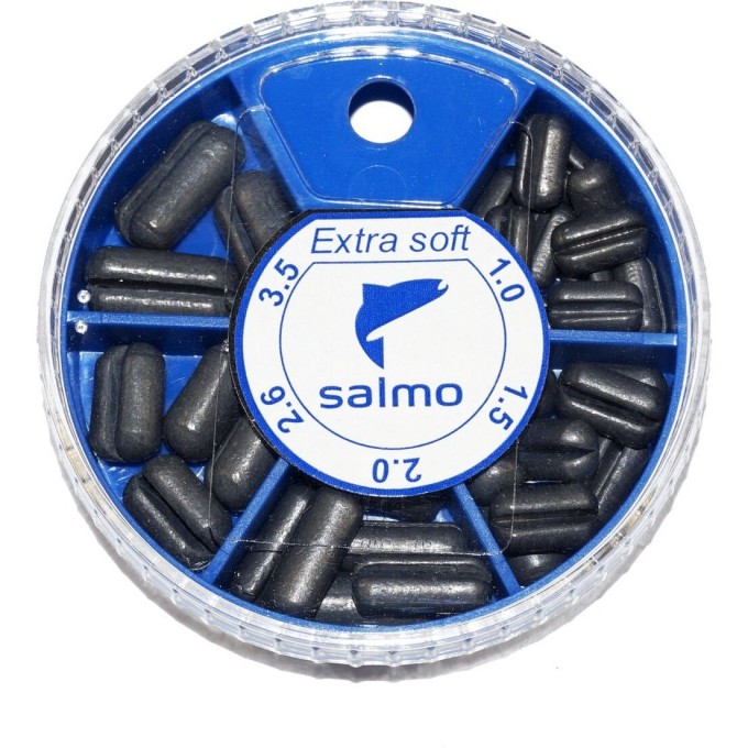 Грузила SALMO Extra Soft малый 5 секций 1.0-3.5г 060г набор 1005-S005
