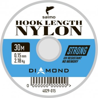 Леска монофильная SALMO DIAMOND HOOK LENGTH NYLON 030/015