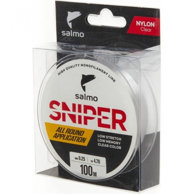 Леска монофильная SALMO Sniper Clear 100/025 4012-025