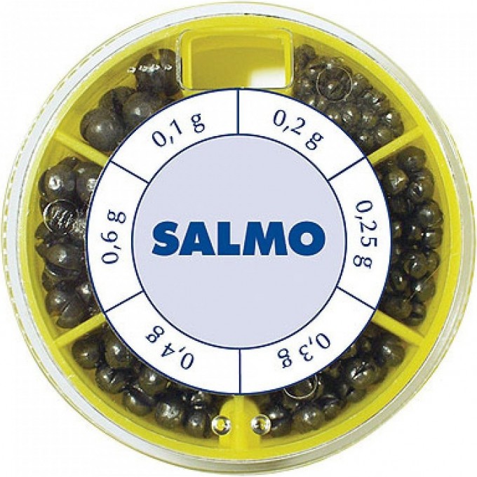 Грузила SALMO Дробинка Pl 6 секций стандартные 050г набор 1007-ST50
