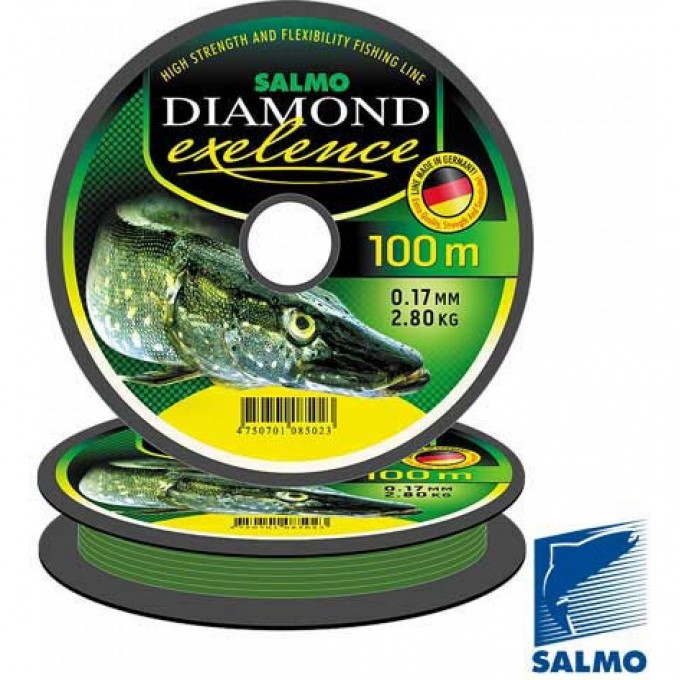 Леска монофильная SALMO Diamond Exelence 100/015 4027-015