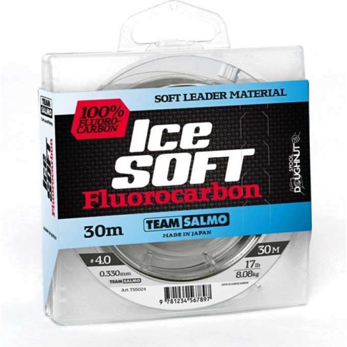 Леска монофильная Team SALMO Ice Soft Fluorocarbon 030/016 TS5024-016