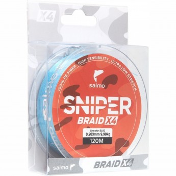 Леска плетёная SALMO Sniper Braid Blue 091/023