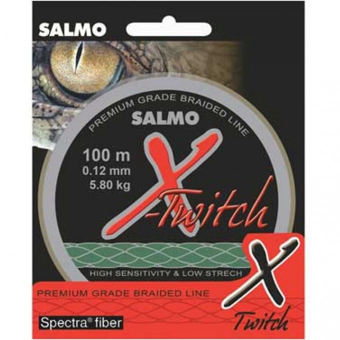 Леска плетеная SALMO X-Twitch 100/014 4906-014