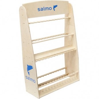 Стойка деревянная SALMO 2-х ярусная под удилища 58шт.